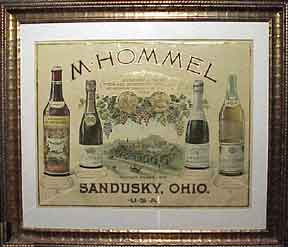 Item #03-0520 M. Hommel. Champagne. Sandusky, Ohio. M. Hommel
