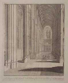 Item #03-0630 A Prospect of the Inside of the Choir of the Cathedral Church of Canterbury. James...