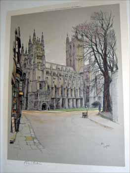 Item #03-0712 Canterbury Cathedral. Cecil Aldin