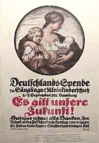 Linde, Chr. zur - Deutschlands Spende Fr Suglings- U. Kleinkinderschutz. (German World War 1 Poster)