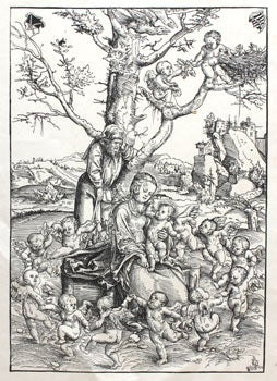 Item #03-0829 Die heilige Familie met dem Engelreigen. Lucas the Elder Cranach