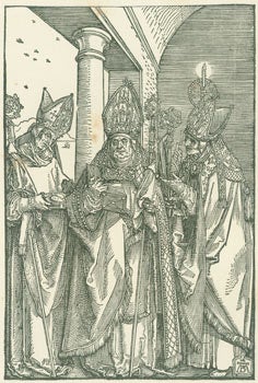 Item #03-0839 The three Bishops SS. Nicholas, Ulrich and Erasmus. Albrecht Dürer