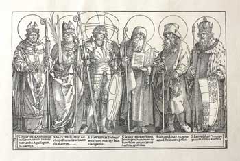 Item #03-0843 The Austrian Saints. Die Schutzheiligen von Õsterreich. Albrecht Dürer.