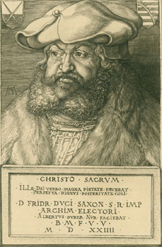 Item #03-0845 Frederick the Wise. Elector of Saxony. Albrecht Dürer