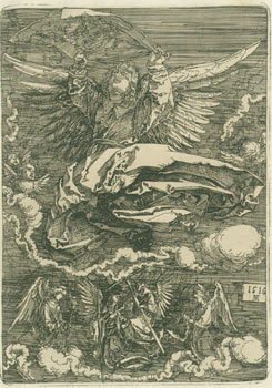 Item #03-0851 Sudarium spread out by an angel. Der Engel mit dem Schweissstuch der heiligen...