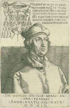 Item #03-0854 Albrecht von Brandenburg. The Small Cardinal. Albrecht Dürer.