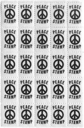 Item #04-1012 Peace Stamps. Peacenik