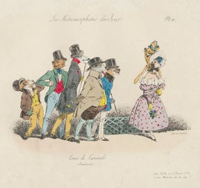 Item #04-1342 Les Métamorphoses du Jour. No. 21. Amateurs. Isidore Grandville