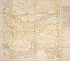Abteilung fr Kriegskarten - Stadtplan Von Lttich. Plan de LIge