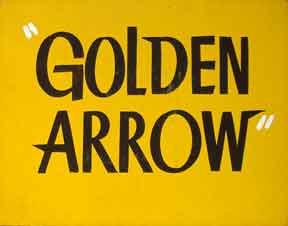 Item #05-0031 Golden Arrow. Cinema Signmaker