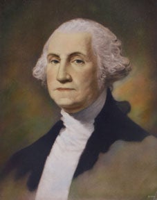 Item #05-0322 Portrait of George Washington. Gilbert Stuart.