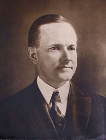Item #05-0338 Portrait of Calvin Coolidge. Calvin Coolidge.
