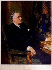 Item #05-0341 Portrait of Franklin D. Roosevelt. Frank O. Salisbury