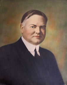 Item #05-0365 Portrait of Herbert Hoover. Harris, Ewing