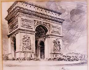 Item #05-0520 Arc de Triomphe, Paris. Georges Gobo