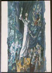 Item #05-0532 The Loyola Jesus. (Loyola Marymount University). Millard Sheets.