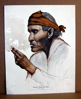 Item #05-0563 Navajo Medicine Man. John H. Minchin