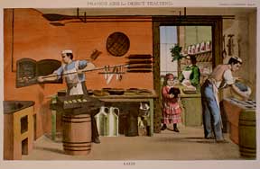 Item #05-0622 Prang's Aids for Object Teaching: Tinsmith, Blacksmith, Baker and The Kitchen. Prang