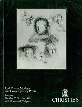 Item #05-0850 Old Master, Modern and Contemporary Prints, 23 October, 1990. Manson Christie,...