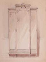 Item #05-1093 Grands Appartements. Projet E. No. 1. Menuiserie d'Art - Meubles de Fantaisie....