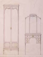 Item #05-1094 Grands Appartements. Projet B. Nos. 1 & 2. Menuiserie d'Art - Meubles de...