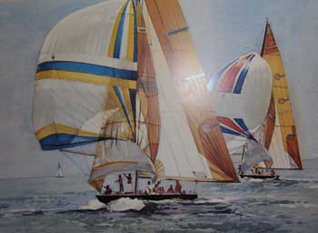 Item #05-1099 Match Race. [Balboa Island, CA]. Ruth Hynds.