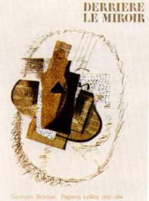 Item #05-1760 Derrière le Miroir. DLM #138. Georges Braque: Papiers collés, 1912-1914. Georges Braque, Stanislas Fumet.