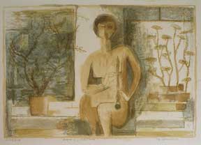 Spruance, Benton M. - Figure in a White Studio