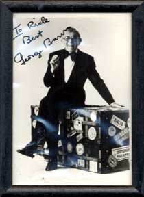 Item #05-2332 Autographed black and white publicity photograph of Gracie Allen's sidekick George...