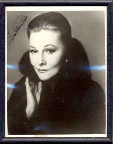 Item #05-2342 Autographed black and white publicity photograph of the second Mrs. de Winter, Joan...