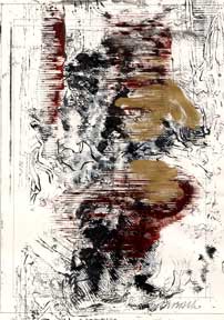 Item #05-2393 Untitled original "object-leaf" from Geiger 10 per Adriano Spatola. Ezio Gribaudo