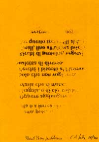 Item #05-2442 Print Poem for Adriano. Carlo A. Sitta