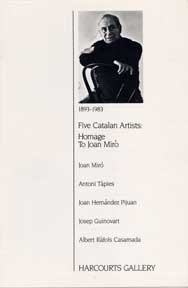 Item #07-0046 Five Catalan Artists: Homage to Joan Miró. Albert Ràfols Casamada