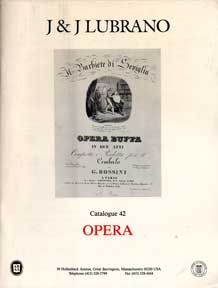 Item #07-0111 Catalog 42: Opera. J, J Lubrano