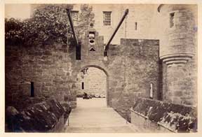 Item #07-0200 Drawbridge, Cawdor Castle. Nairn. G. W. Wilson