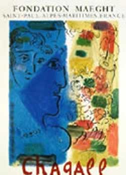 Item #07-0355 Blue Profile. Chagall Peintures 1947-1967. Marc Chagall