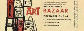 Item #07-0471 Pre-Christmas Bazaar. California College of Arts and Crafts