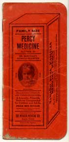 Item #07-0531 Notebook advertising Percy Medicine. Merrick Medicine Co