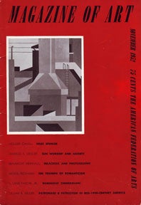 Item #07-0720 Magazine of Art, Vol. 45, no. 7, Nov. 1952. Robert Goldwater, ed