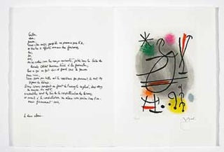 Item #07-0736 "Caillou" from Vingt-deux poèmes by Jean Cassou. Joan Mir&oacute