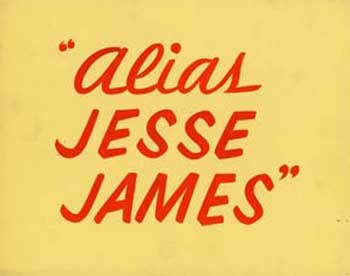 McLeod, Norman, dir - Hand-Painted Lobby Card for the Film Alias, Jesse James