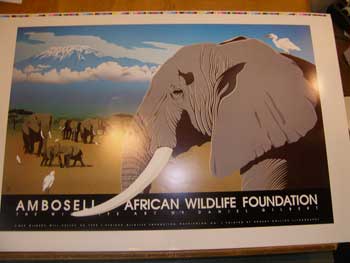 Item #07-0875 Ambosell. African Wildlife Foundation. [Elephant family]. Dan Gilbert.