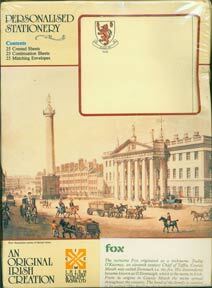 Item #07-1155 Personalised Stationery for the Surname Fox. Irish Culture, Ltd Craftwork