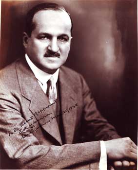Item #08-0131 Autographed Photo portrait of J. M. Ybarra. Inc W. Colston Leigh