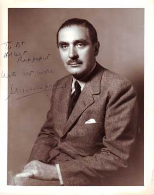 Item #08-0133 Autographed Photo portrait of Andre Michalopoulos. Kaiden-Keystone Weitzmann, Alfred Carlson, de Sharon, Bachrach, W. Colston Leeight.