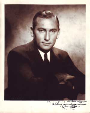 Item #08-0135 Autographed Photo portrait of Lewis Cotlow. Hal Phyfe.