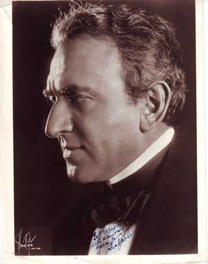 Item #08-0139 Autographed Photo portrait of Louis Kaufman Anspacher (1878 - 1947). Strauss-Peyton