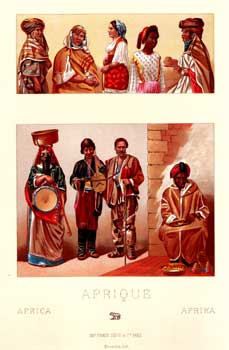Racinet, M. Auguste - Leaves from le Costume Historique. Afrique. (Africa)