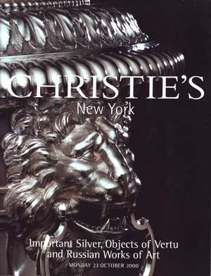 Christie's (New York) - Important Silver, Objects of Vertu and Russian Works of Art. Monday 23 October 2000. Sale 