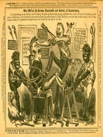 Item #08-0433 Barker's Illustrated Almanac. Moore Barker, Mein